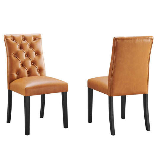 Modway Duchess Dining Chair Vinyl Set of 2 | Dining Chairs | 