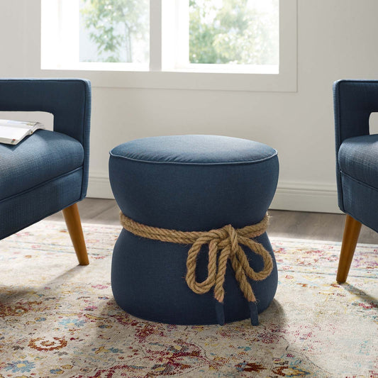 Modway Beat Nautical Rope Upholstered Fabric Ottoman | Ottomans | 