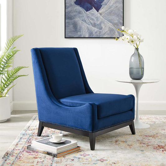 Modway Confident Accent Upholstered Performance Velvet Lounge Chair | Lounge Chairs | 
