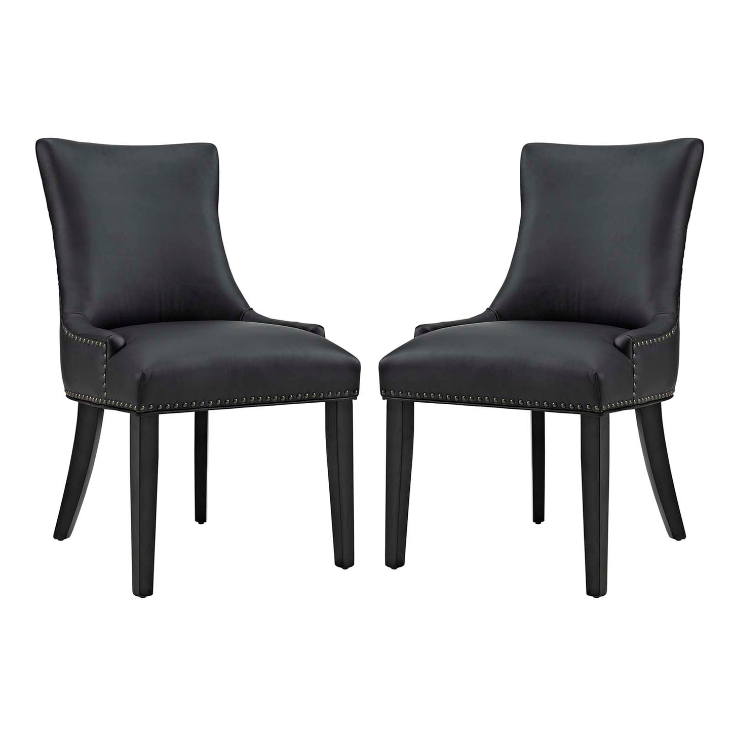 Modway Marquis Dining Chair Faux Leather Set of 2 | Dining Chairs | Modishstore