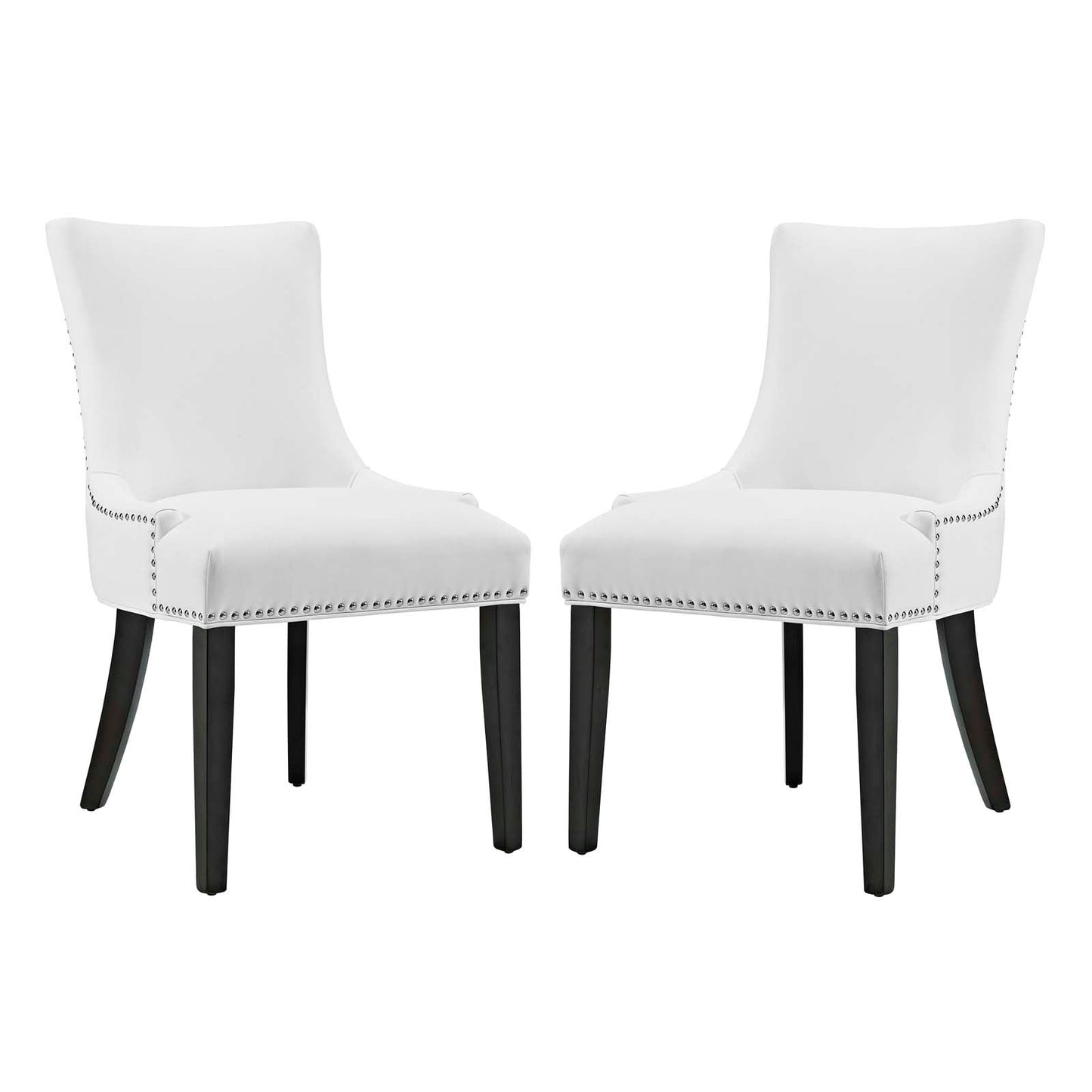 Modway Marquis Dining Chair Faux Leather Set of 2 | Dining Chairs | Modishstore-2
