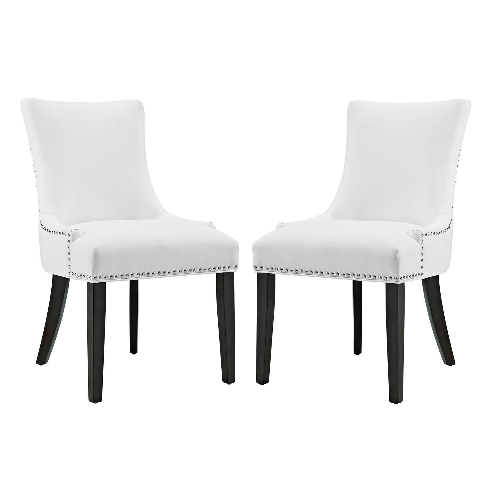 Modway Marquis Dining Chair Faux Leather Set of 2 | Dining Chairs | Modishstore-2