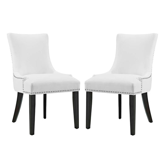 Modway Marquis Dining Chair Faux Leather Set of 2 | Dining Chairs | Modishstore-2