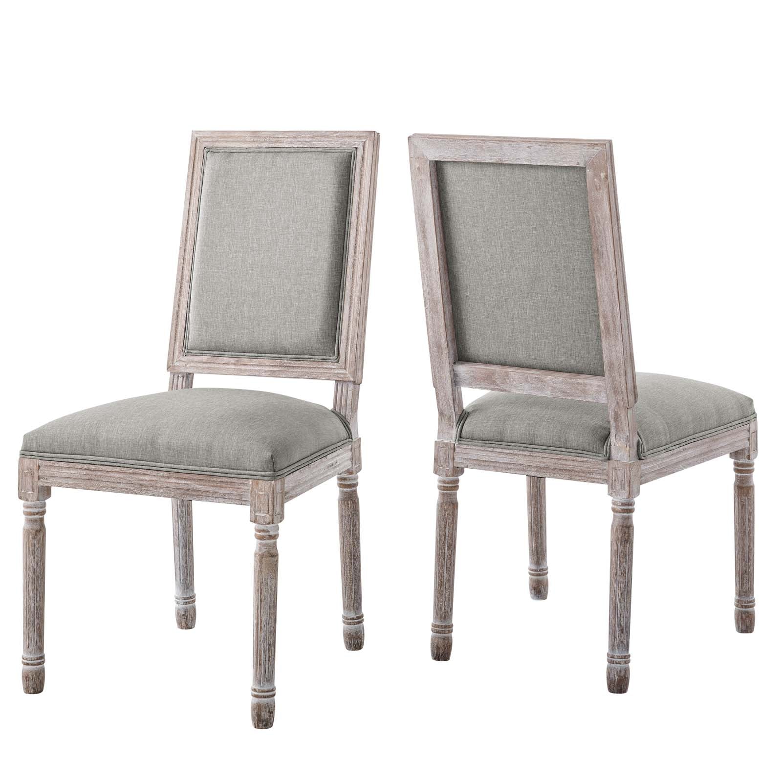 Modway Court Dining Side Chair Upholstered Fabric Set of 2 | Dining Chairs | 