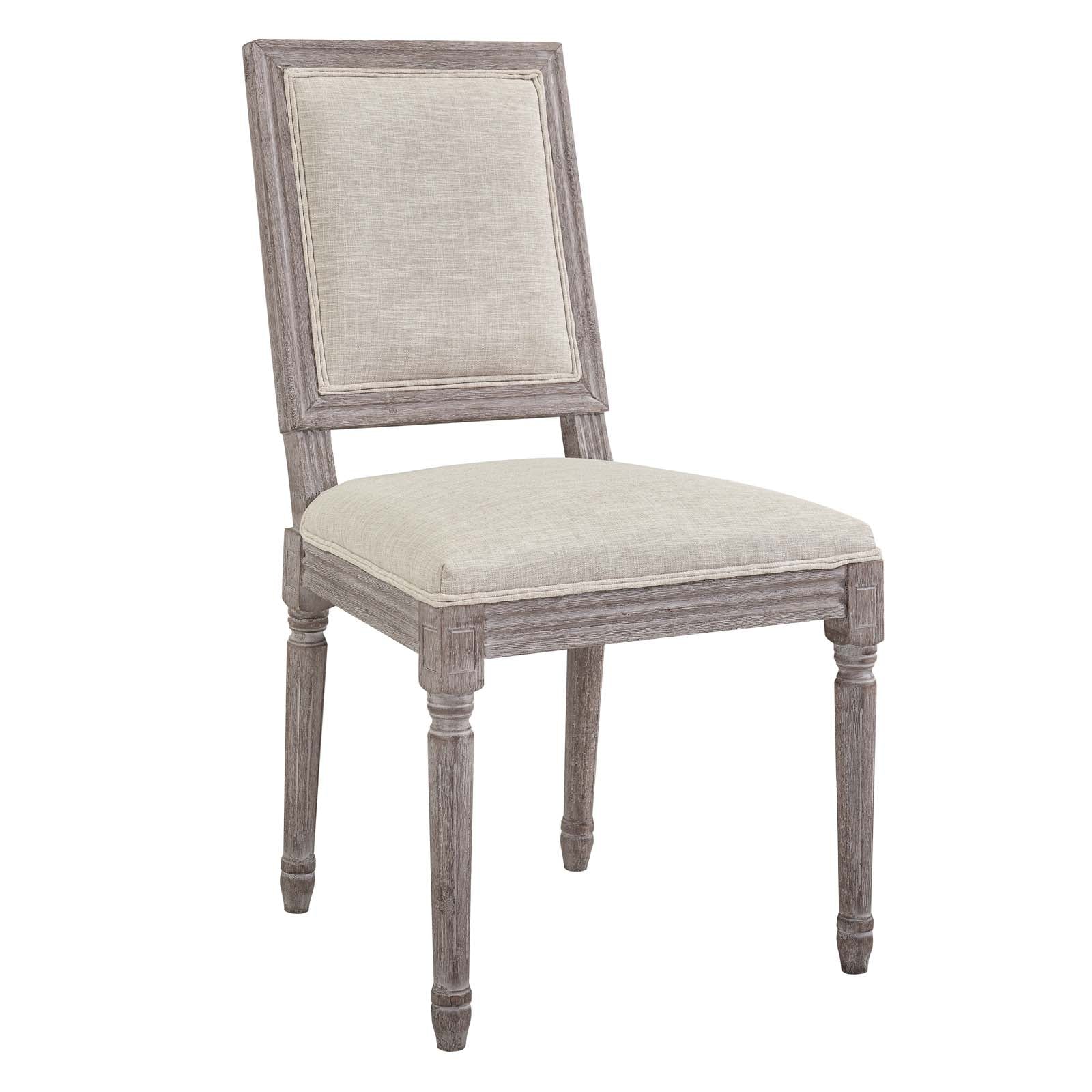 Modway Court Dining Side Chair Upholstered Fabric Set of 4 | Dining Chairs | 