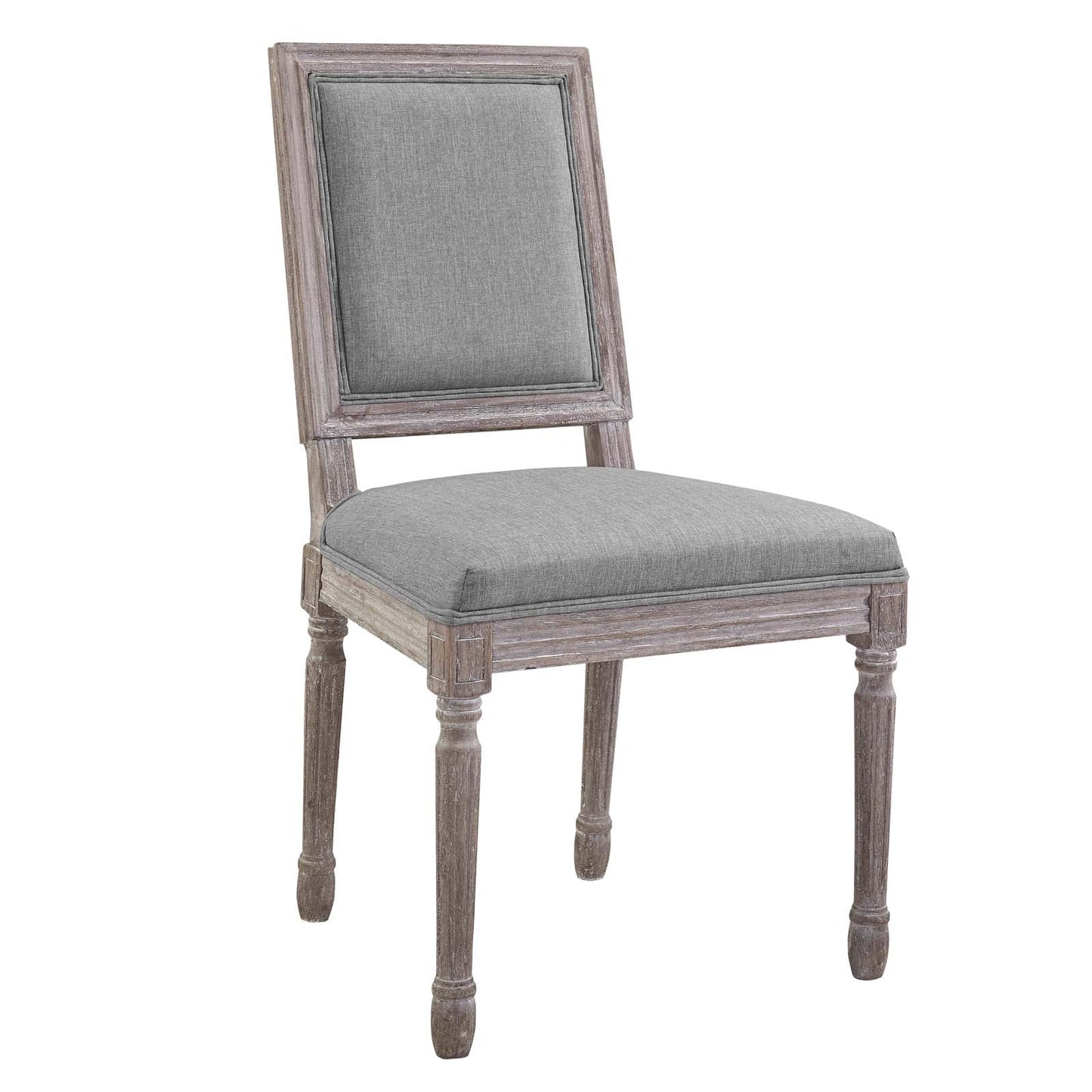 Modway Court Dining Side Chair Upholstered Fabric Set of 4 | Dining Chairs