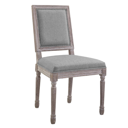Modway Court Dining Side Chair Upholstered Fabric Set of 4 | Dining Chairs
