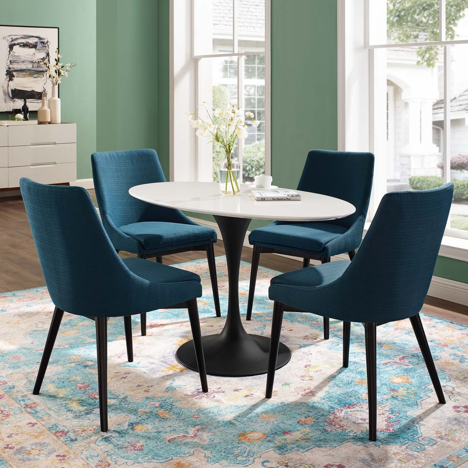 Modway Lippa 48" Oval Wood Top Dining Table | Dining Tables | Modishstore