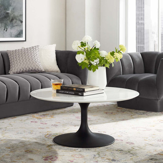 Modway Lippa 36" Round Wood Coffee Table | Coffee Tables | Modishstore