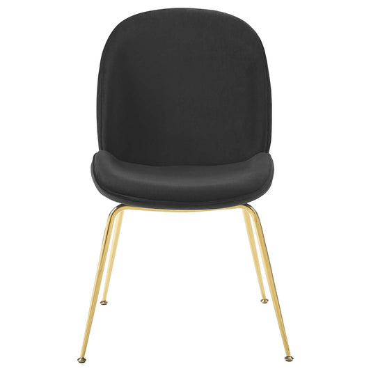 Modway Scoop Gold Stainless Steel Leg Performance Velvet Dining Chair | Dining Chairs | Modishstore
