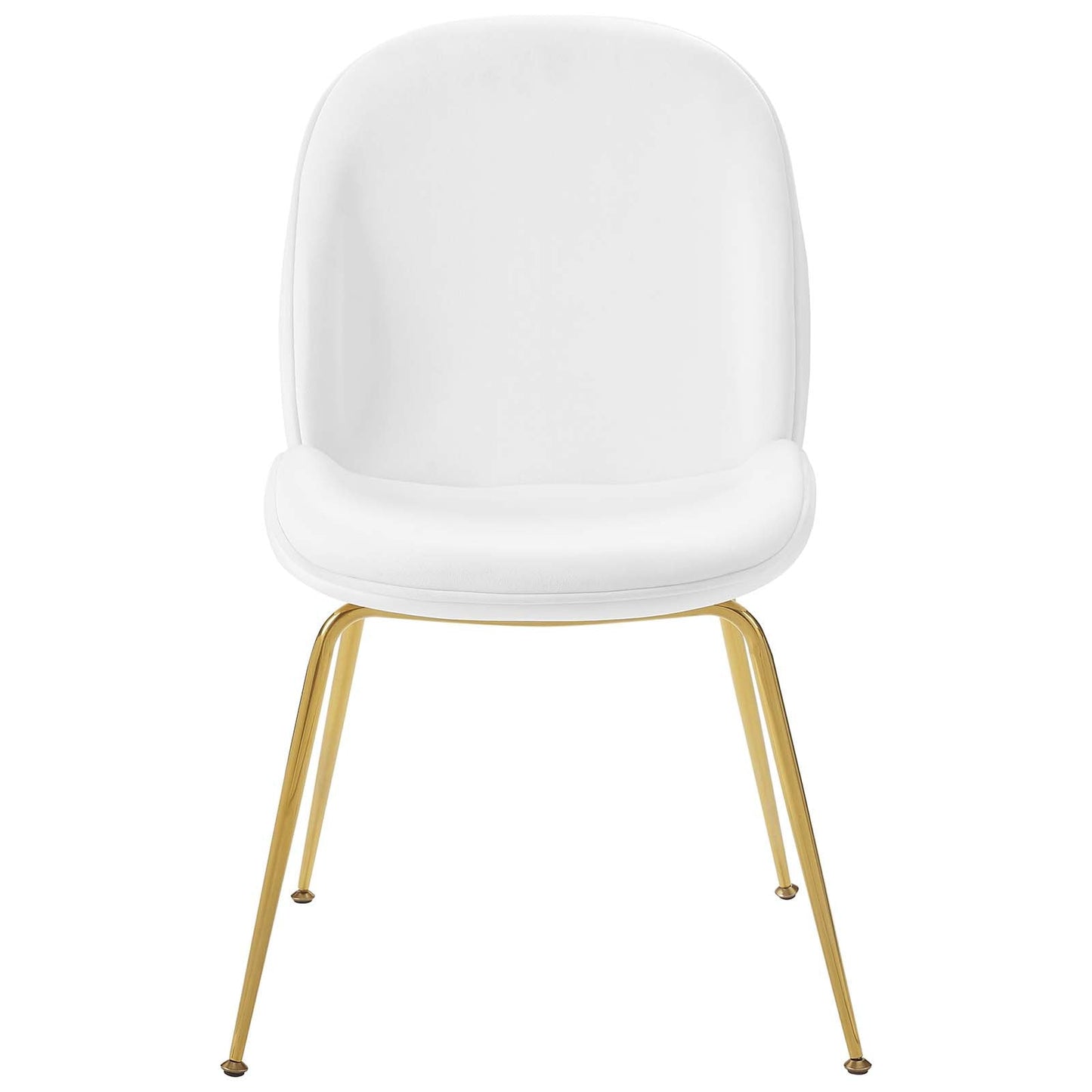 Modway Scoop Gold Stainless Steel Leg Performance Velvet Dining Chair | Dining Chairs | Modishstore-2