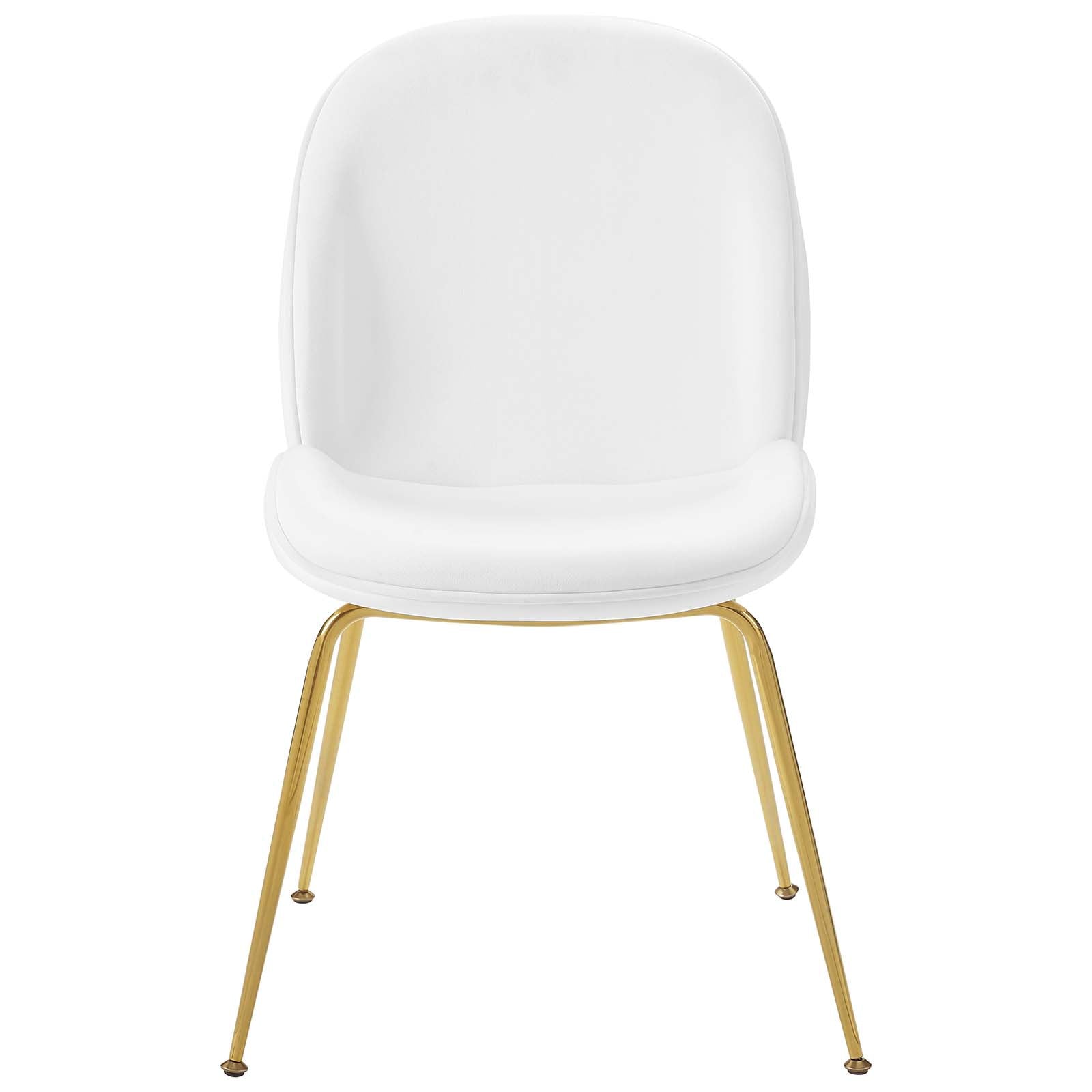 Modway Scoop Gold Stainless Steel Leg Performance Velvet Dining Chair | Dining Chairs | Modishstore-2