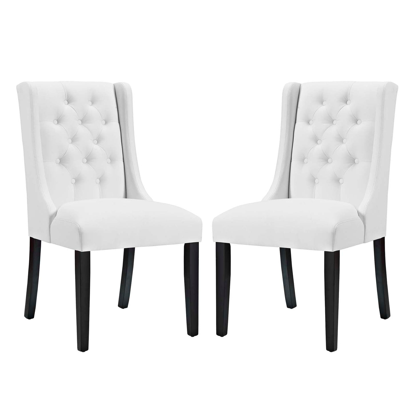Modway Baronet Dining Chair Vinyl Set of 2 | Dining Chairs | 