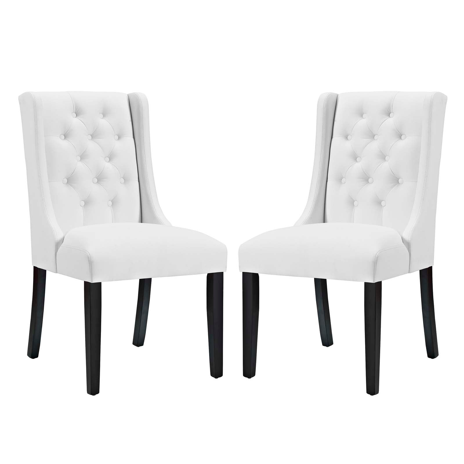 Modway Baronet Dining Chair Vinyl Set of 2 | Dining Chairs | 