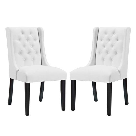 Modway Baronet Dining Chair Vinyl Set of 2 | Dining Chairs | 