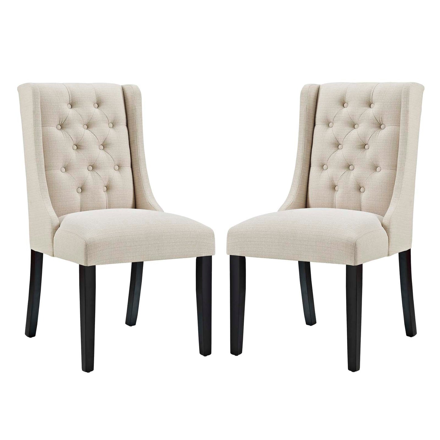 Modway Baronet Dining Chair Fabric Set of 2 | Dining Chairs | 