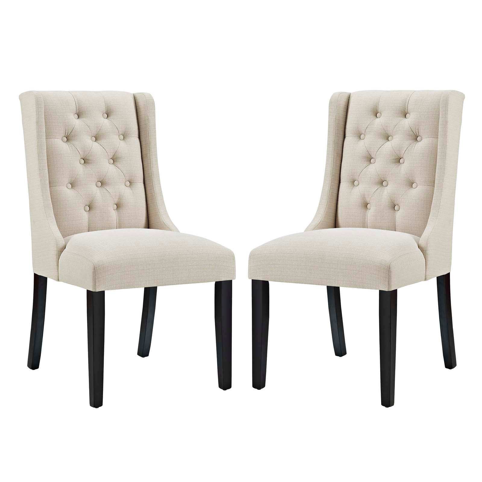 Modway Baronet Dining Chair Fabric Set of 2 | Dining Chairs | 