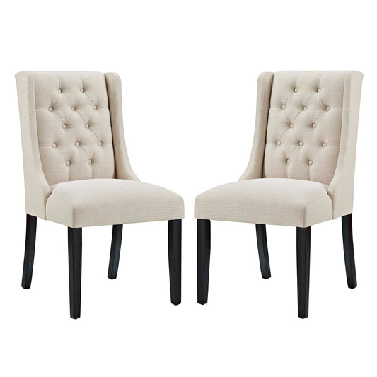 Modway Baronet Dining Chair Fabric Set of 2 | Dining Chairs | 