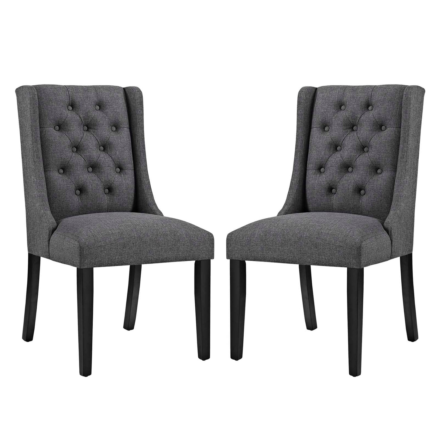 Modway Baronet Dining Chair Fabric Set of 2 | Dining Chairs | 