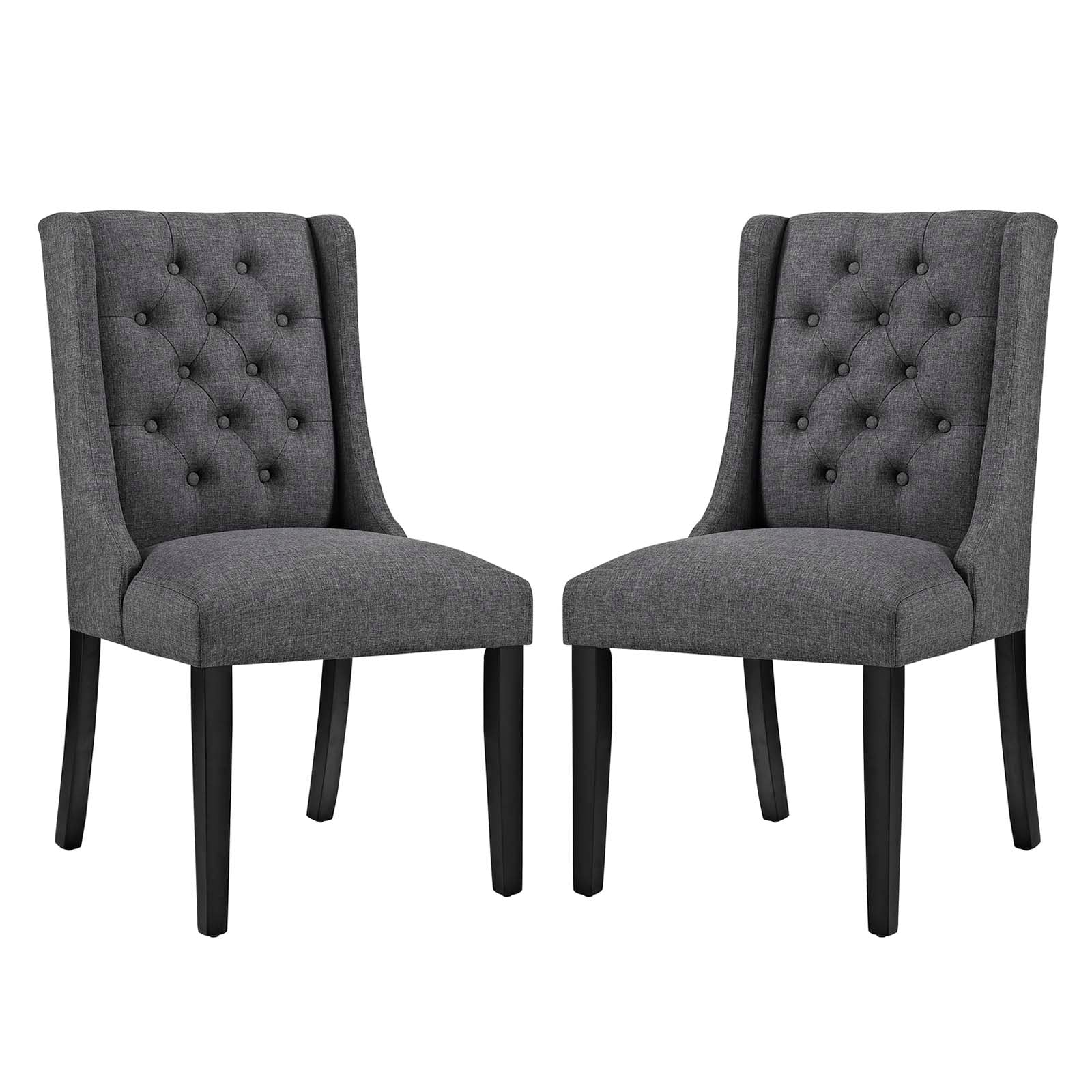 Modway Baronet Dining Chair Fabric Set of 2 | Dining Chairs | 