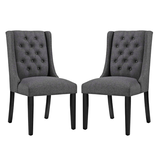 Modway Baronet Dining Chair Fabric Set of 2 | Dining Chairs | 