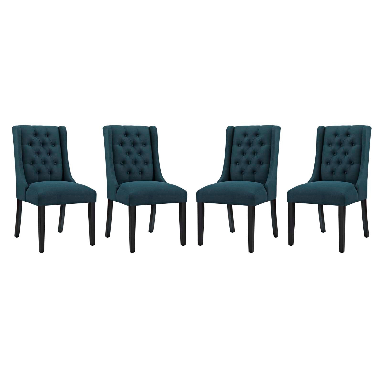 Modway Baronet Dining Chair Fabric Set of 4 | Dining Chairs