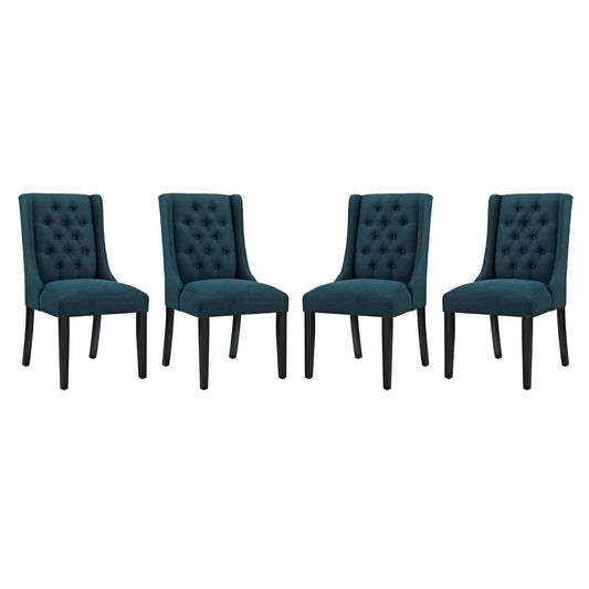 Modway Baronet Dining Chair Fabric Set of 4 | Dining Chairs