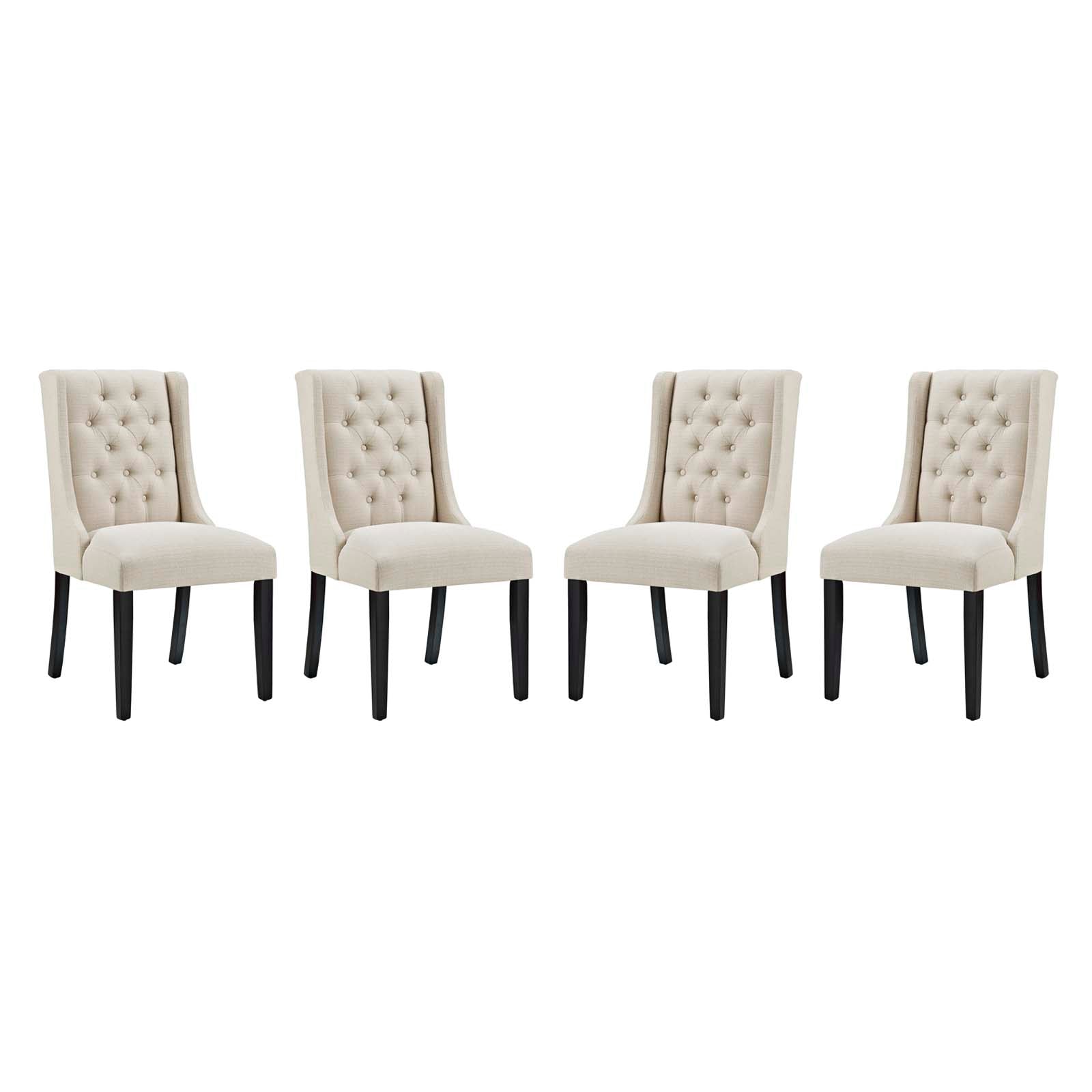 Modway Baronet Dining Chair Fabric Set of 4 | Dining Chairs | 