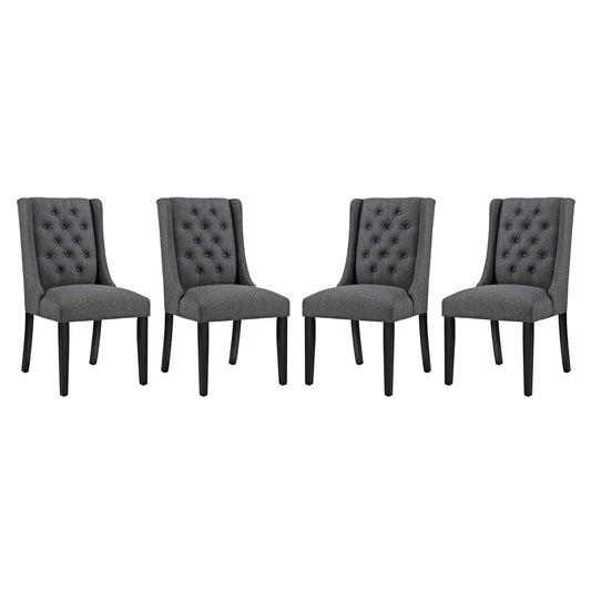 Modway Baronet Dining Chair Fabric Set of 4 | Dining Chairs | 