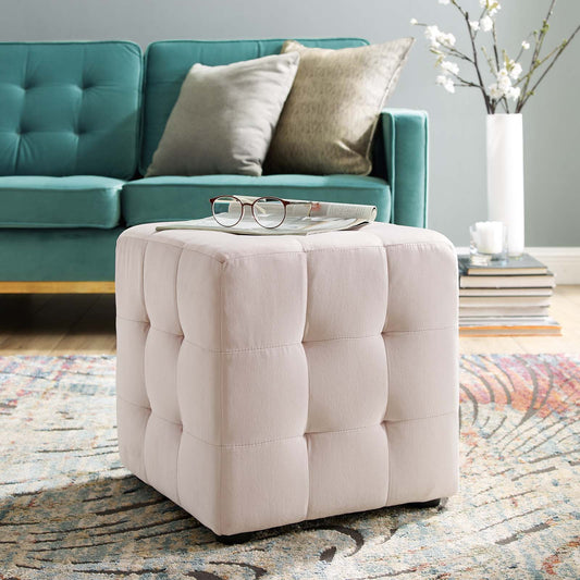 Modway Contour Tufted Cube Performance Velvet Ottoman | Ottomans | 