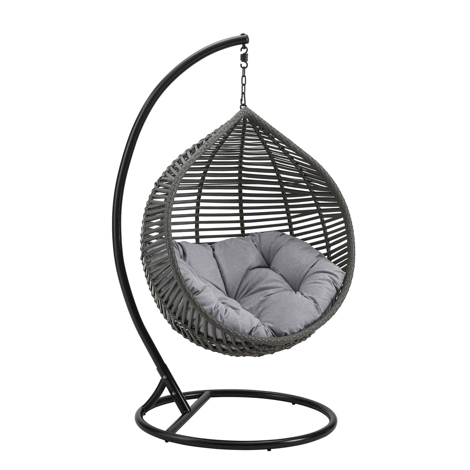 Modway Garner Teardrop Outdoor Patio Swing Chair | Outdoor Porch Swings