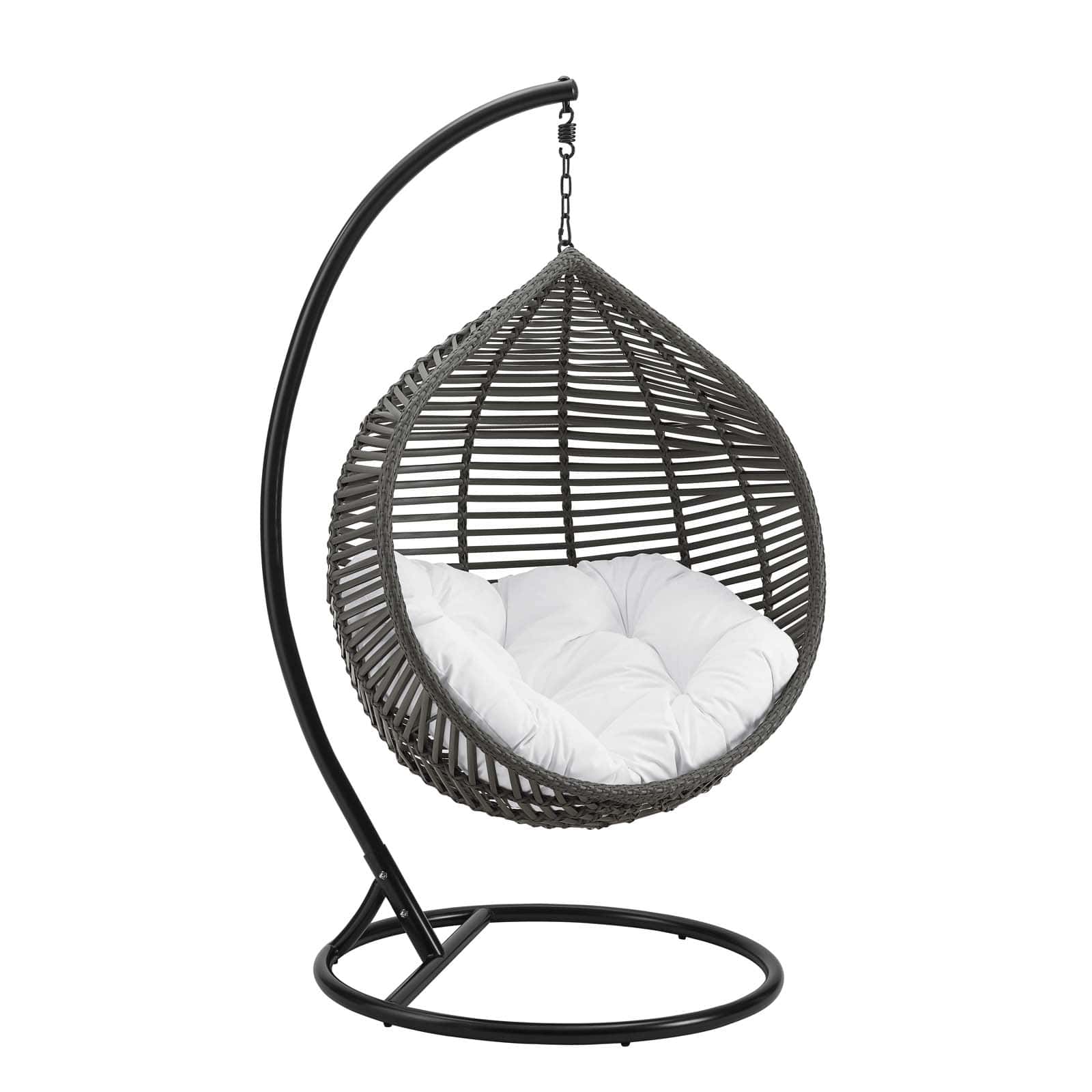 Modway Garner Teardrop Outdoor Patio Swing Chair | Outdoor Porch Swings | 