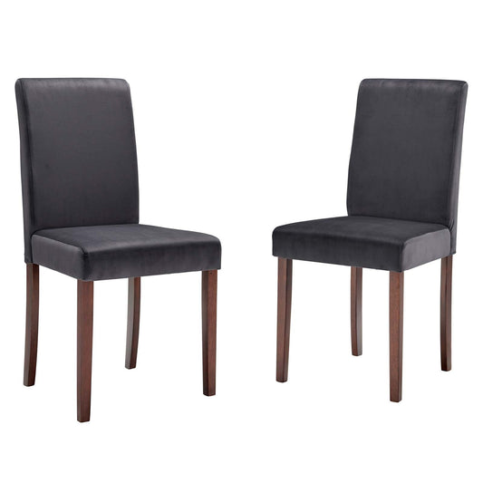Modway Prosper Upholstered Velvet Dining Side Chair Set of 2 | Dining Chairs | Modishstore-8