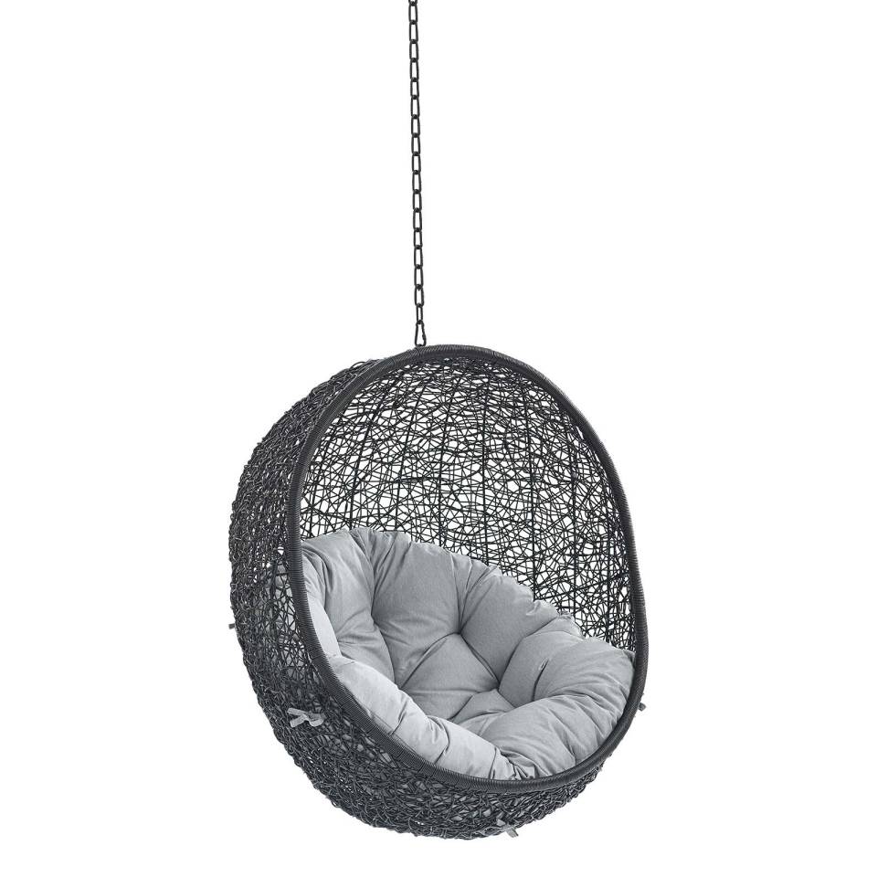 Modway Encase Swing Outdoor Patio Lounge Chair Without Stand | Outdoor Porch Swings | 