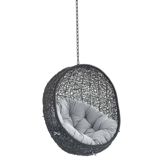 Modway Encase Swing Outdoor Patio Lounge Chair Without Stand | Outdoor Porch Swings | 