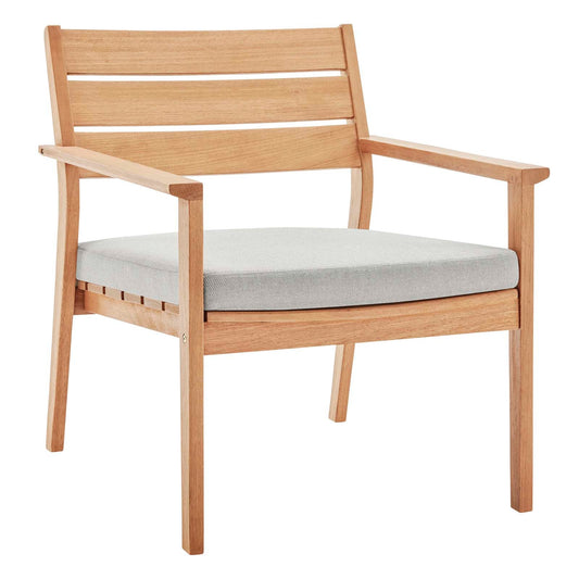Breton Outdoor Patio Ash Wood Armchair By Modway - EEI-3713 | Outdoor Chairs