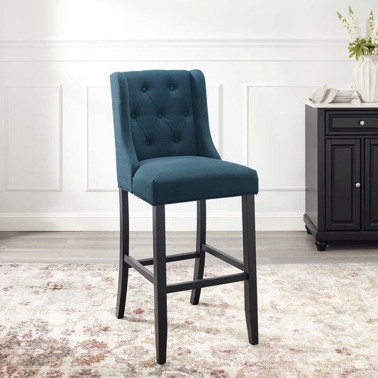 Modway Baronet Tufted Button Upholstered Fabric Bar Stool | Bar Stools