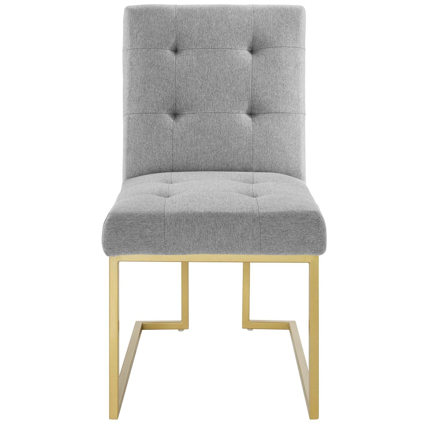 Modway Privy Gold Stainless Steel Upholstered Fabric Dining Accent Chair | Dining Chairs | Modishstore-3