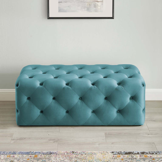 Modway Anthem 48" Tufted Button Entryway Performance Velvet Bench | Stools & Benches | 