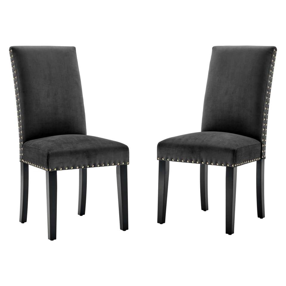 Modway Parcel Performance Velvet Dining Side Chairs - Set of 2 | Side Chairs | Modishstore