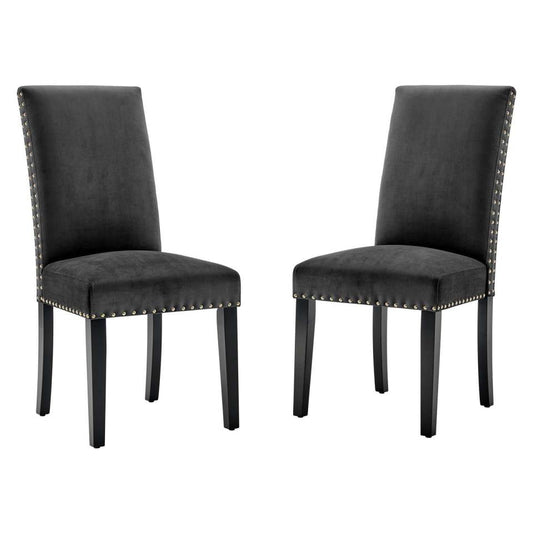 Modway Parcel Performance Velvet Dining Side Chairs - Set of 2 | Side Chairs | Modishstore