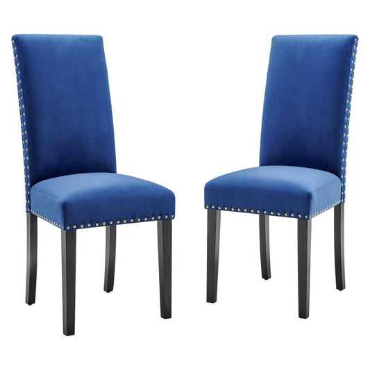 Modway Parcel Performance Velvet Dining Side Chairs - Set of 2 | Side Chairs | Modishstore-4