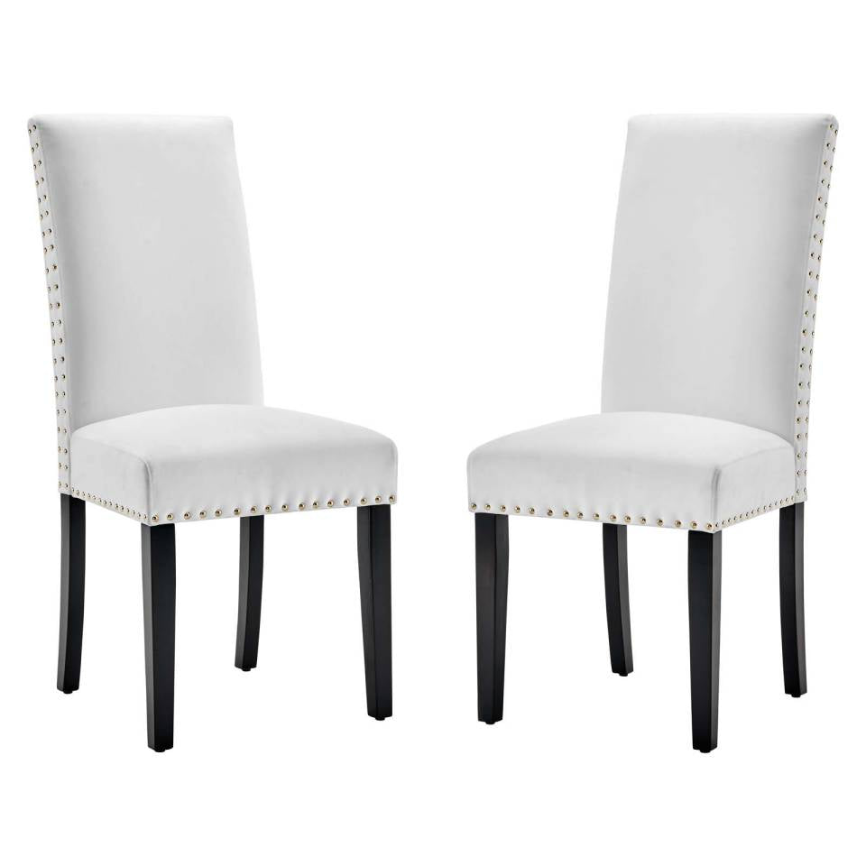Modway Parcel Performance Velvet Dining Side Chairs - Set of 2 | Side Chairs | Modishstore-7