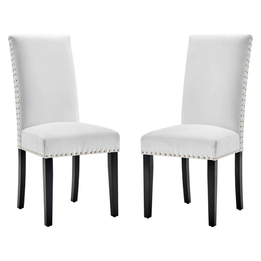 Modway Parcel Performance Velvet Dining Side Chairs - Set of 2 | Side Chairs | Modishstore-7