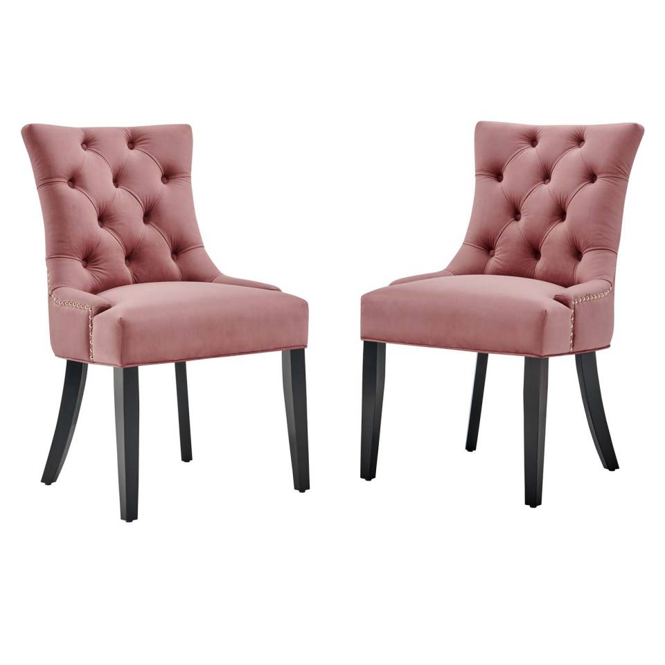 Modway Regent Tufted Performance Velvet Dining Side Chairs - Set of 2 | Side Chairs | Modishstore-2