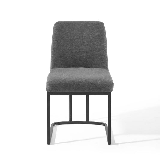 Modway Amplify Sled Base Upholstered Fabric Dining Side Chair | Dining Chairs | 