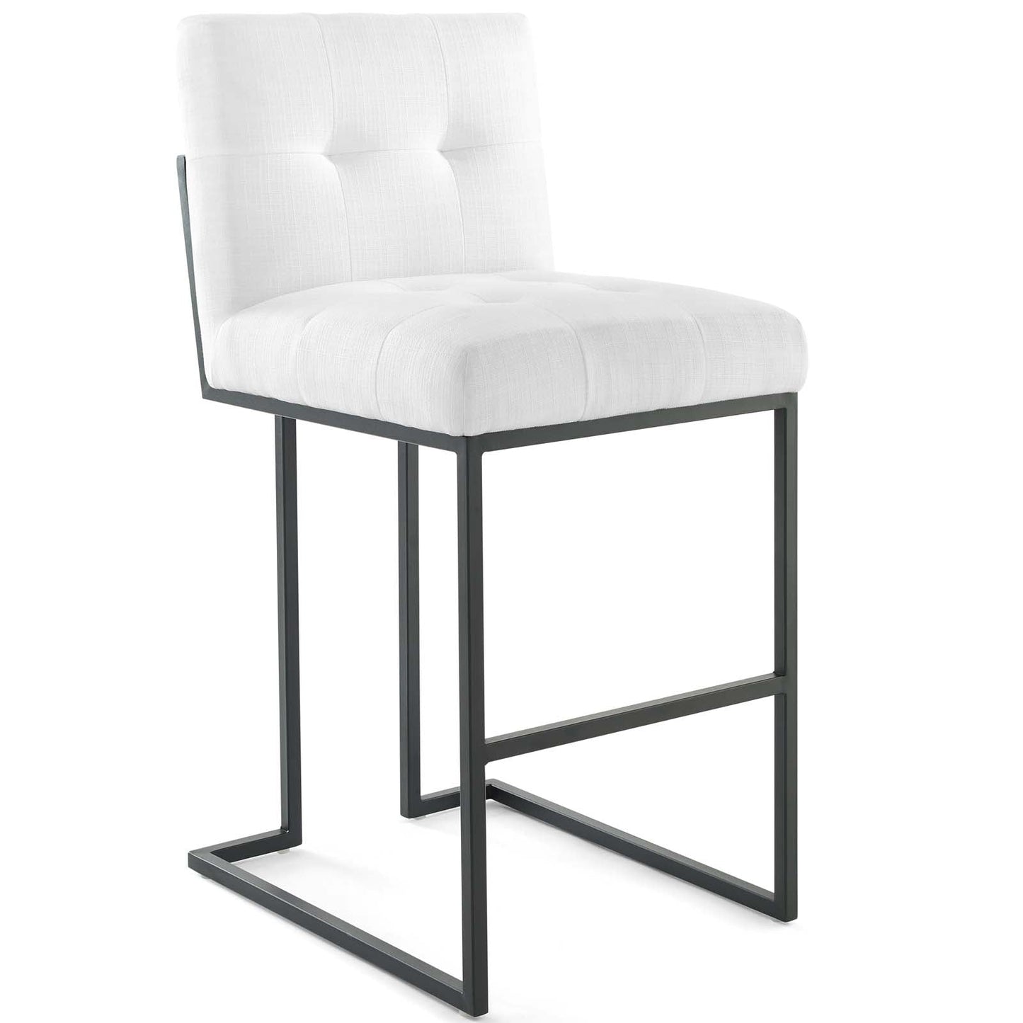 Privy Black Stainless Steel Upholstered Fabric Bar Stool By Modway - EEI-3857 | Bar Stools | Modishstore - 2