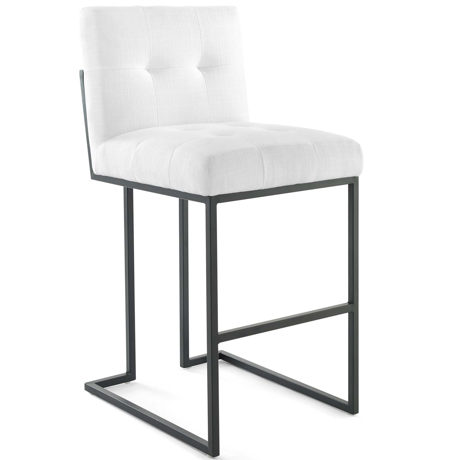Privy Black Stainless Steel Upholstered Fabric Bar Stool By Modway - EEI-3857 | Bar Stools | Modishstore - 2