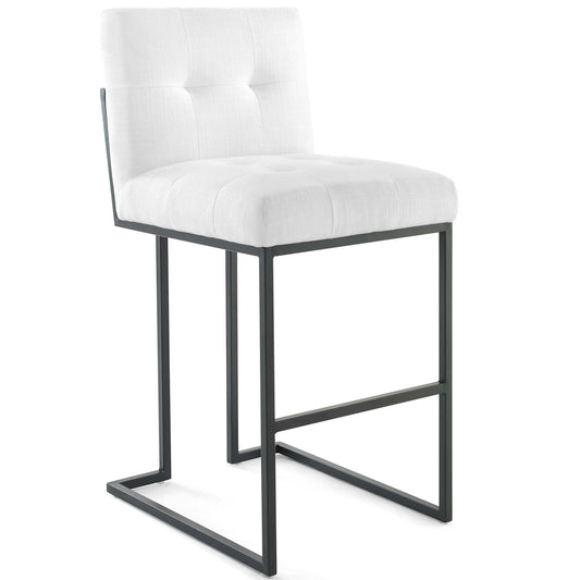 Privy Black Stainless Steel Upholstered Fabric Bar Stool By Modway - EEI-3857 | Bar Stools | Modishstore - 2