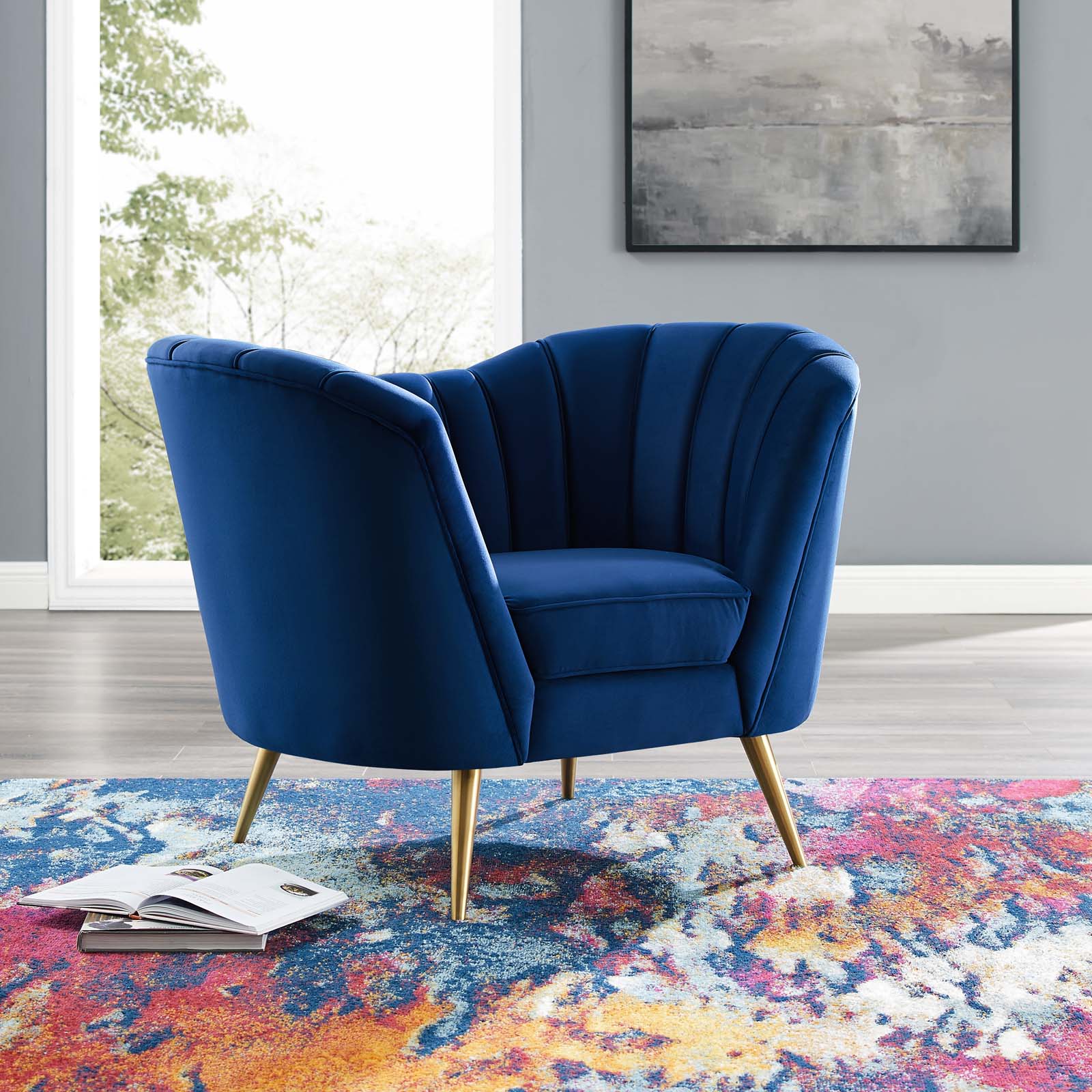 Modway Opportunity Performance Velvet Armchair | Armchairs | Modishstore-2
